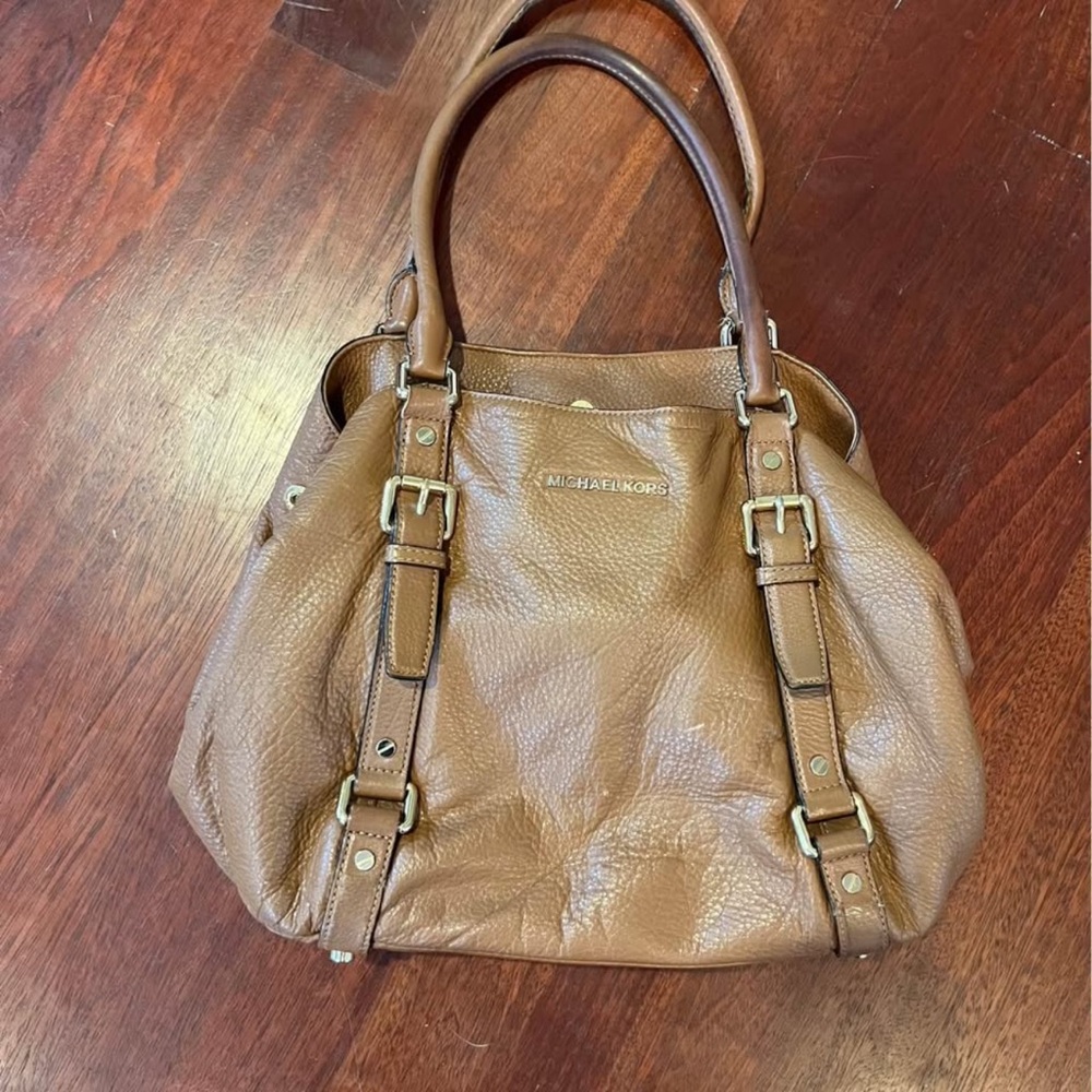 Michael Kors Tan Leather Shoulder Bag